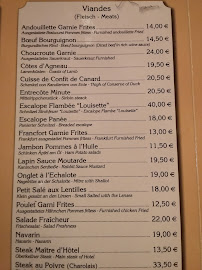 Carte du Chez Louisette à Saint-Ouen-sur-Seine