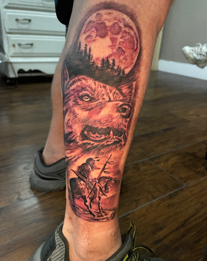 Find inbetween boob tattoo ideas for your next unique tattoo in Roanoke at Saint Cecilias Art Studio