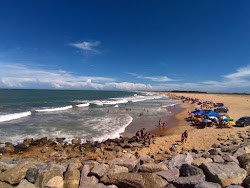Foto von Strand Barra do Acu mit langer gerader strand