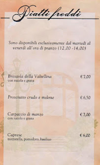 Gelateria La Sosta à Mestre, Venezia menu