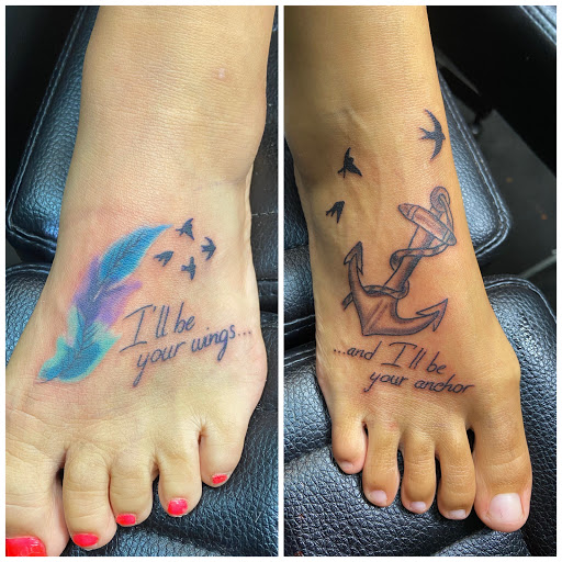 Explore small bat tattoo ideas, creative tattoo ideas in Meridian, available at Creative Pain Tattoo Studio