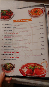 Restaurante Taj mahal à Torres Novas menu