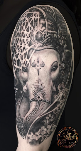 Explore christian chest tattoo ideas, creative tattoo ideas in South Gate, available at Modern Ink Tattoo & Piercing Studio