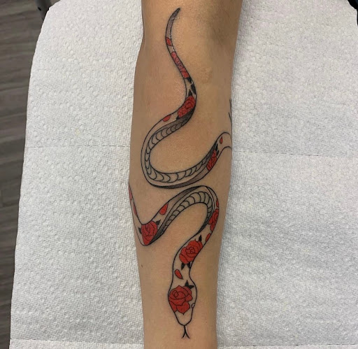 Explore gothic hand tattoo ideas, creative tattoo ideas in Grovetown, available at Triumph Tattoo Company