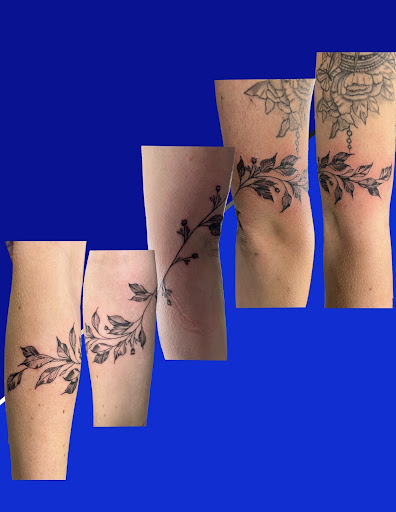 Find good leg tattoo ideas for your next unique tattoo in Foley at Symbolic Ink Tattoo Studio
