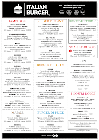 Menu du Italian Burger Perugia Santa Sabina à Perugia