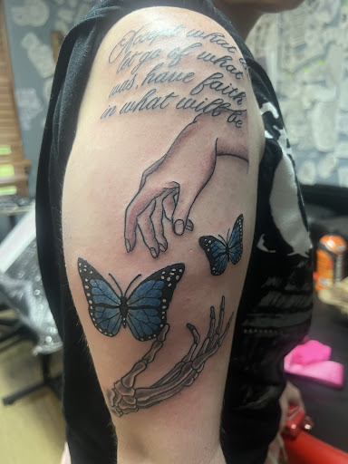 Explore female side tattoo ideas, creative tattoo ideas in Jacksonville, available at Cover Up Tattoos