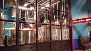 Beer poured into a glass