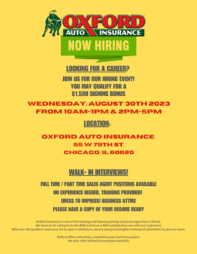 Oxford Auto Insurance, 4400 S Pulaski Rd, Chicago, IL 60632