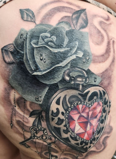 Explore harry potter sleeve tattoo ideas, creative tattoo ideas in Ellicott City, available at Crows Nest Tattoo