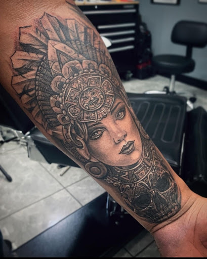 Explore tattoo ideas black and white, creative tattoo ideas in Phoenix, available at Grand Avenue Tattoo & Piercings