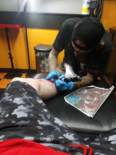 Explore mother son tattoos ideas, creative tattoo ideas in Marion, available at Peezys Tattoos & Body Piercings