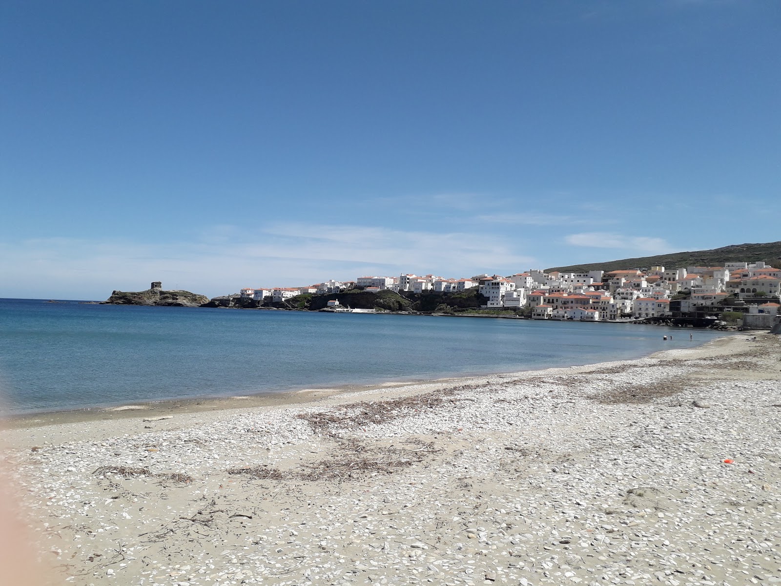 Foto van Neimporio beach en de nederzetting