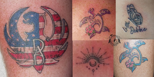Explore bicep tattoo ideas for men, creative tattoo ideas in Largo, available at Inside Ink Tattoo Studio