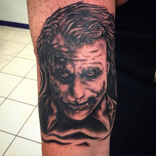 Explore thigh/butt tattoo ideas, creative tattoo ideas in Oviedo, available at Homesick Tattoo Studio & Gallery