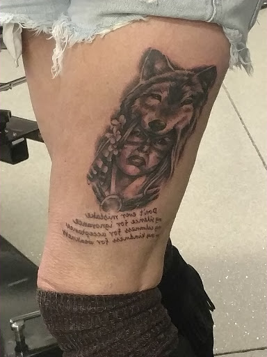 Explore 1 2 sleeve tattoo ideas, creative tattoo ideas in Minerva, available at Wicked Tattooz