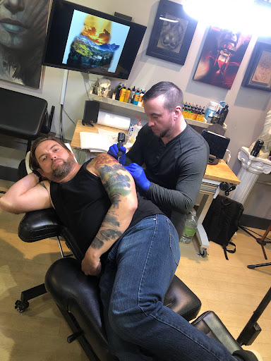 Explore record tattoo ideas, creative tattoo ideas in Fort Wayne, available at Grade A Tattoos and Body Piercing