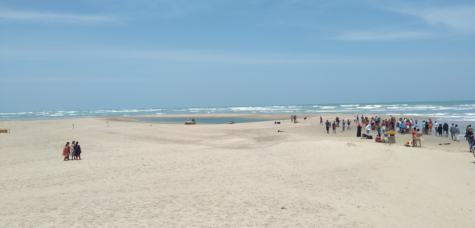 Foto van Dhanushkodi Beach II met recht en lang