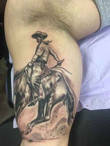 Explore side neck tattoo ideas, creative tattoo ideas in Sauk City, available at The Madison Tattoo Company