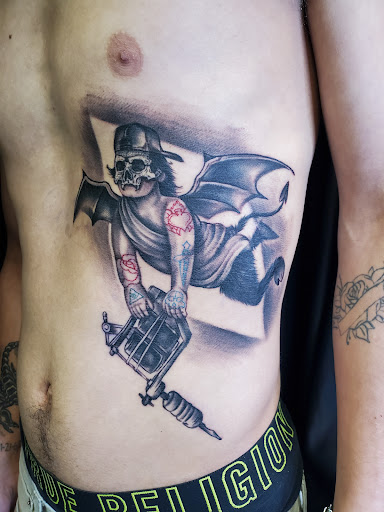 Explore tattoo fill in ideas, creative tattoo ideas in Riverside, available at Darkstar Tattoo CA