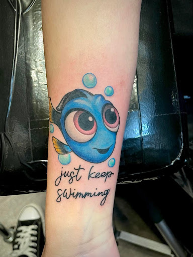 Explore bro and sister tattoo ideas, creative tattoo ideas in Peoria, available at Mad Tatter Kustoms