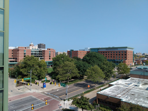 Parking lot for motorcycles Akron