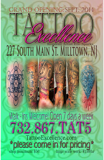 Tattoo Shop «Tattoo Excellence», reviews and photos, 227 S Main St, Milltown, NJ 08850, USA