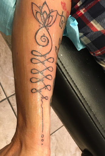 Explore badass sleeve tattoo ideas, creative tattoo ideas in Amarillo, available at Music Box Body Art Studio