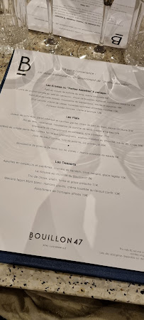 LAZU Restaurant (Bouillon47) à Paris menu