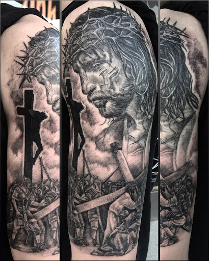 Explore top of foot tattoo ideas, creative tattoo ideas in Clarksburg, available at Art & Soul Studio Of Tattoo