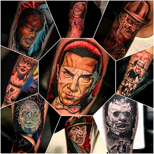Explore small moon tattoo ideas, creative tattoo ideas in Roanoke, available at Saint Cecilias Art Studio