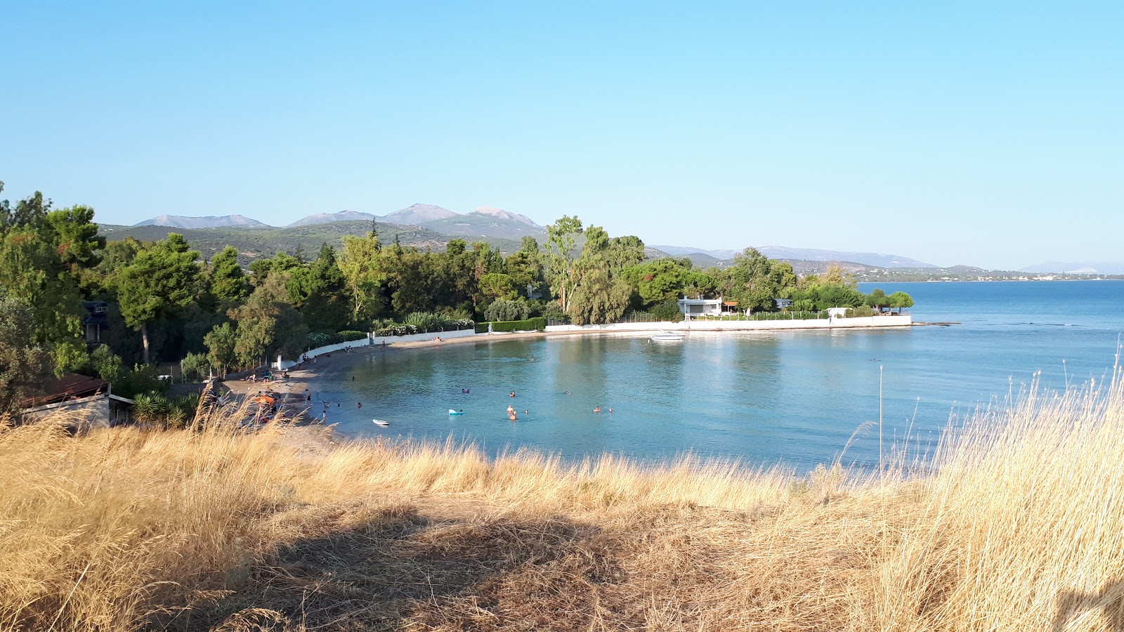 Foto de Viles beach con agua verde claro superficie