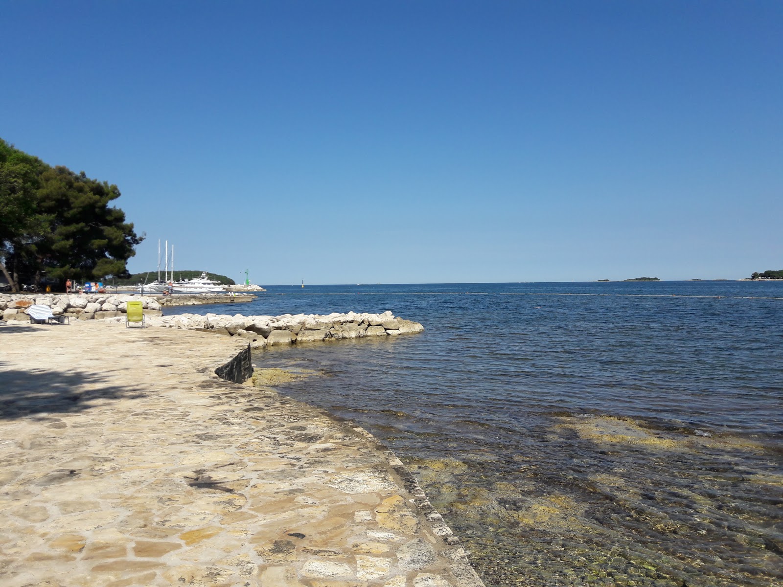 Photo of Puntica beach with concrete cover surface
