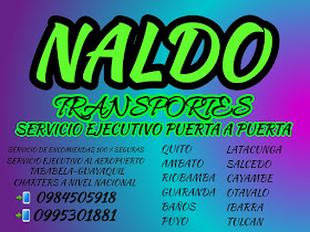 Naldo Transporte de puerta a puerta Ambato Quito Riobamba