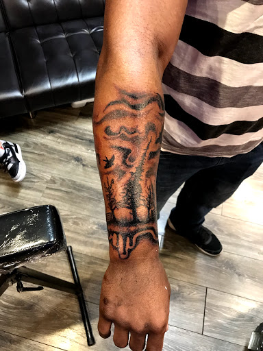 Explore stamp tattoo ideas, creative tattoo ideas in Lexington, available at LexInk Tattoo