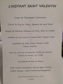 Menu / carte de Restaurant L'Instant à Romans-sur-Isère