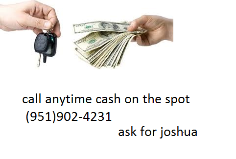cash on the spot for your vehicle
