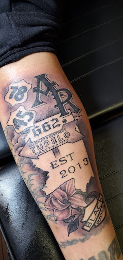 Explore route 66 tattoo ideas, creative tattoo ideas in Tupelo, available at Primal Ink Tattoo Studio