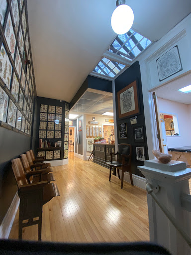 Explore side head tattoo ideas, creative tattoo ideas in Ann Arbor, available at Name Brand Tattoo