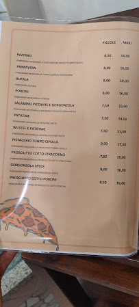 Pizzeria Le Rocche à Guazzino carte
