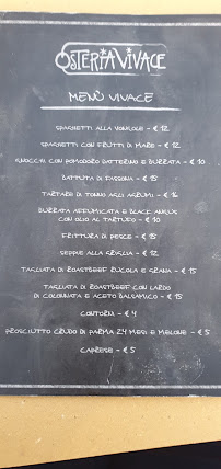 Restaurant Osteria Vivace à Lughignano - menu / carte