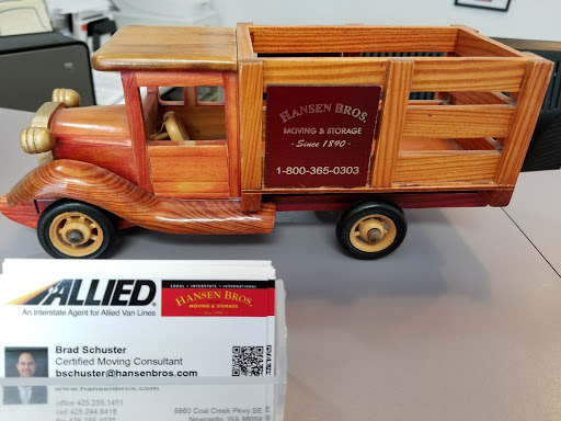 Moving and Storage Service «Hansen Bros. Moving & Storage», reviews and photos, 6860 Coal Creek Pkwy SE, Newcastle, WA 98059, USA