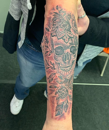 Explore full sleeve tattoo ideas for woman, creative tattoo ideas in Hudson Falls, available at ALTERED ADDICTION TATTOOS