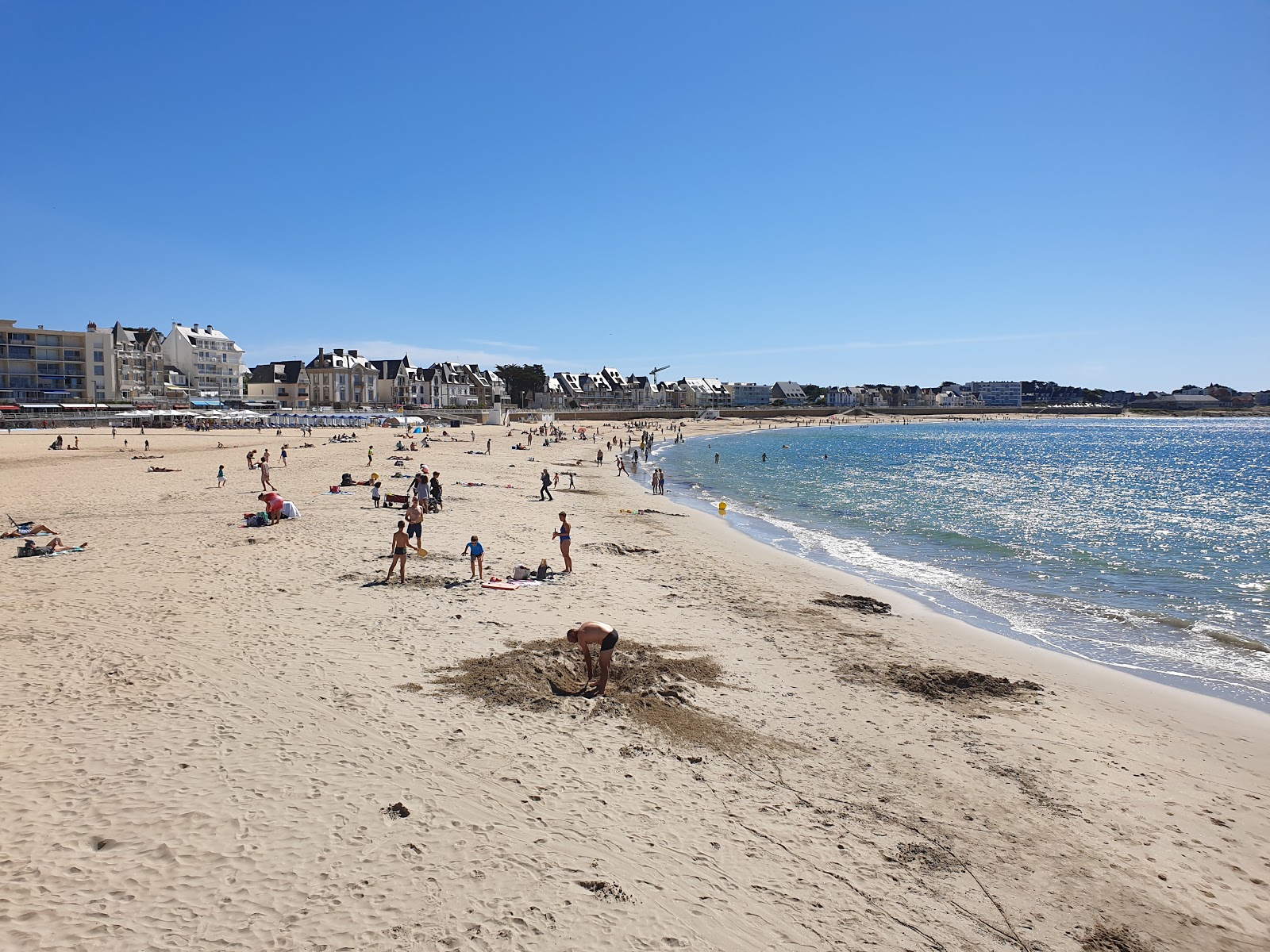 Photo de Plage Quiberon avec sable lumineux de surface