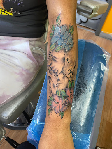 Explore tattoo sleeve filler ideas, creative tattoo ideas in Chicago, available at Stencils Art Tattoos