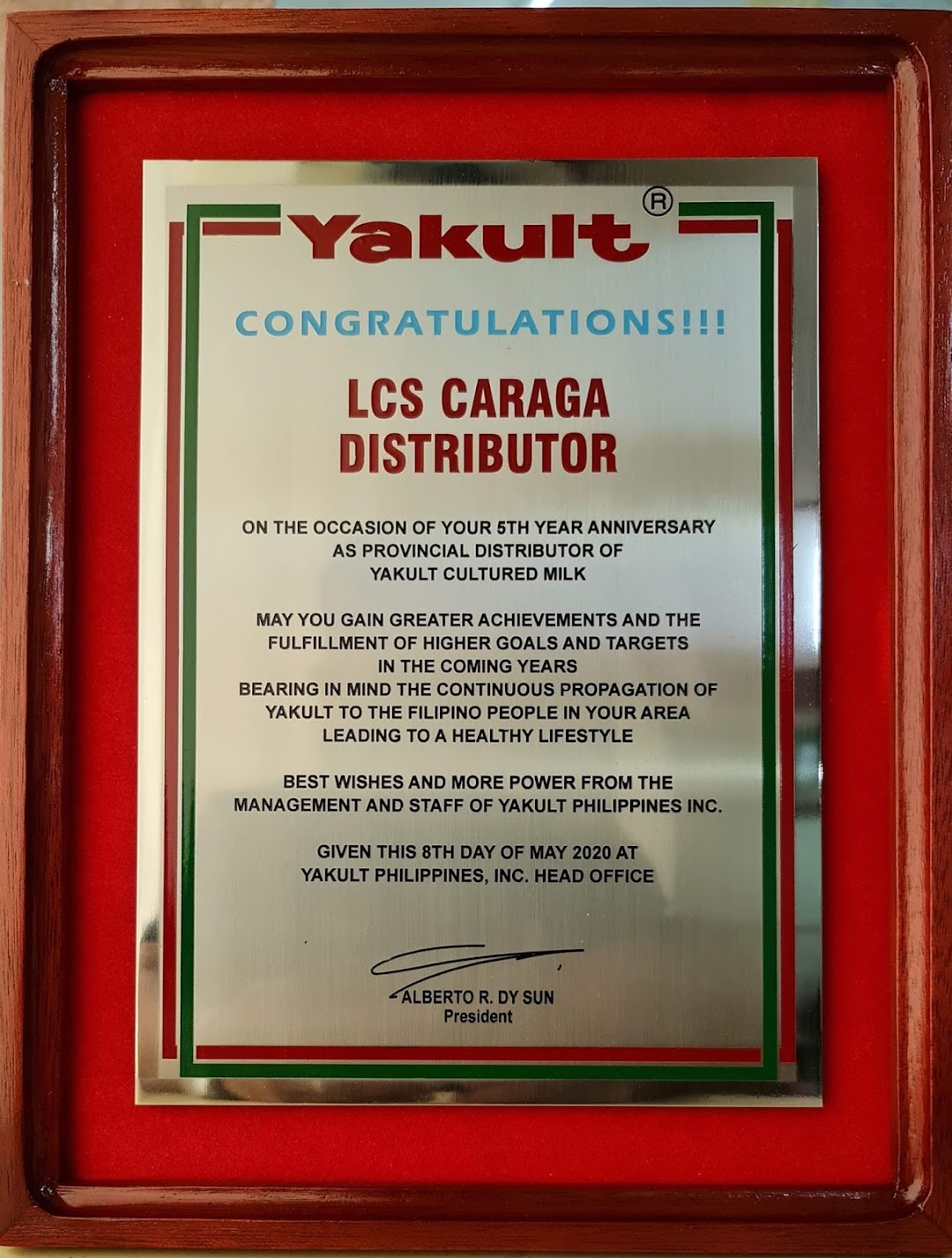 LCS Caraga Distributor Inc. (Yakult)