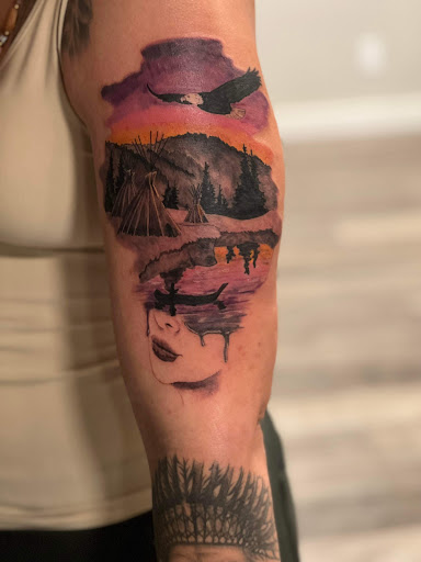 Explore lebron james tattoo ideas, creative tattoo ideas in Dallas, available at Indigenous Arts Tattoo Company