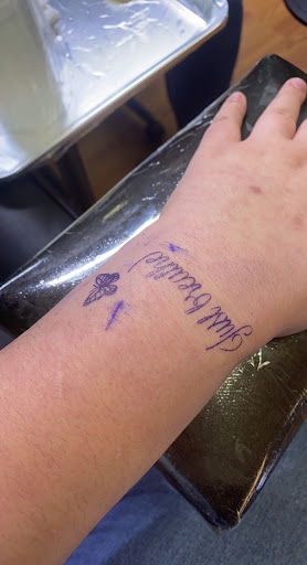 Explore name tattoo ideas on chest, creative tattoo ideas in Arizona City, available at AZ City Tattoo & Art Studio