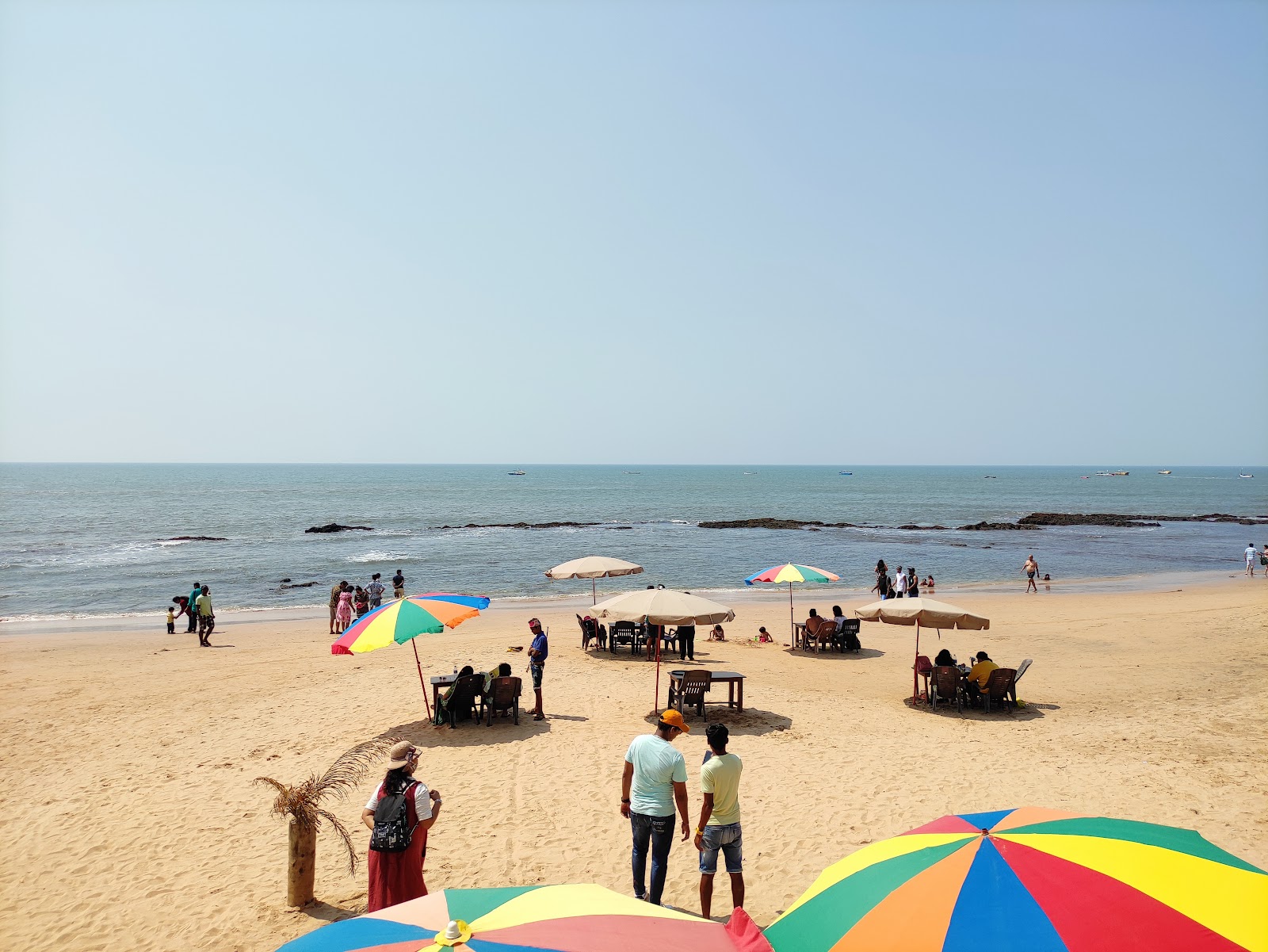 Photo de Plage d'Anjuna avec rivage droit, long