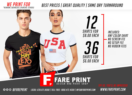 Print Shop «Fare Print», reviews and photos, 3799 Buford Hwy NE, Atlanta, GA 30329, USA